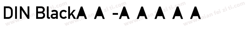 DIN Black字体字体转换
